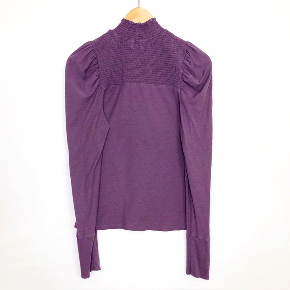 Nation, LTD, purple, smart, puff sleeve top - Picture 1 of 8